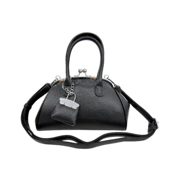 Bolso de Mano Sintético para Mujer con Cierre de Click y Bolsito Decorativo Frontal - Imagen 11
