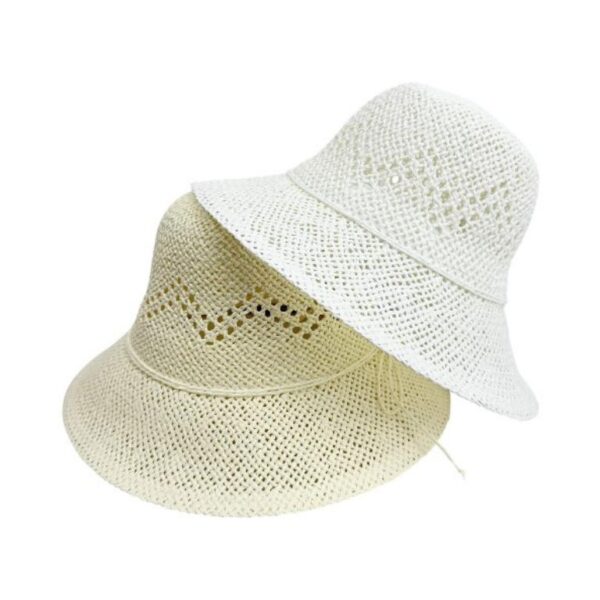 Sombrero de Papel y Algodón para Mujer con Lazo Decorativo, Gran Calidad y Talla Única - Imagen 5