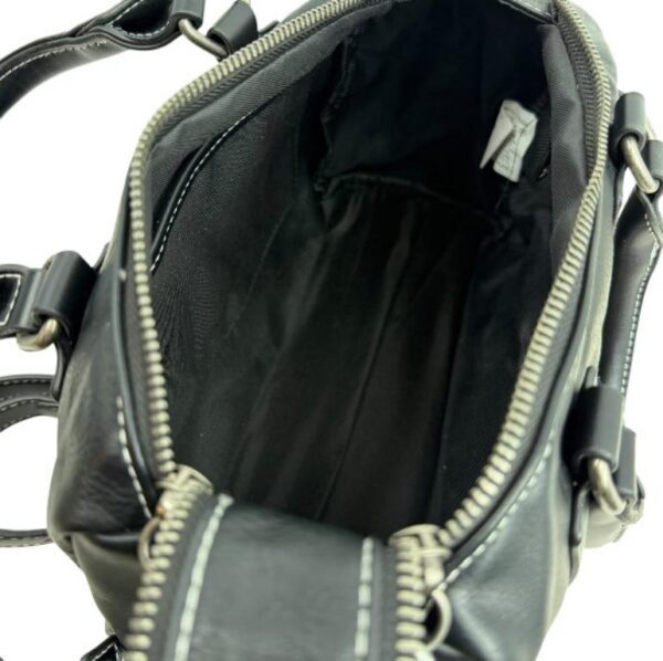 Bolso Sintético de Mujer Estilo Punk con Cadenas y 2 Compartimentos - Imagen 6