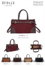 Bolso de Mano Sintético Bicolor de Mujer con Tejido de Calidad y Estilo Cinturón Frontal - Imagen 7