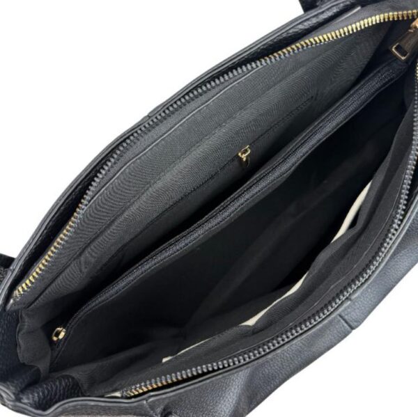 Bolso de Mano Sintético Tricolor de Maxfly para Mujer con Solapa Decorativa y Bolsillo Trasero - Imagen 3