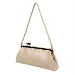 Bolso de Hombro Sintético con Herrajes en Plata y Oro, Cierre de Click y Asa Larga para Mujer - Imagen 5