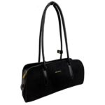 Bolso de Hombro Sintético Estilo Serraje Tipo Baguette con Botones Laterales para Mujer - Imagen 2