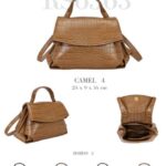 Bolso de Mano Sintético con Diseño Estilo Cocodrilo, Solapa y Cremallera para Mujer