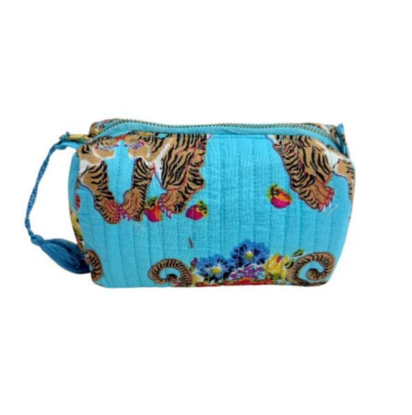 Neceser Pequeño de Algodón Artesanal con Bonito Estampado para Mujer - Imagen 4