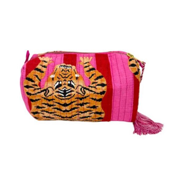 Neceser Pequeño de Algodón Artesanal con Bonito Estampado para Mujer - Imagen 6