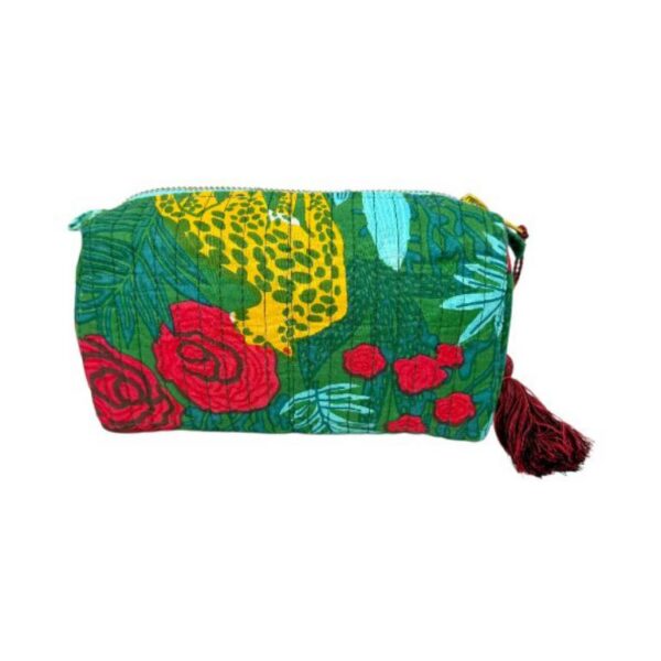 Neceser Pequeño de Algodón Artesanal con Bonito Estampado para Mujer - Imagen 8
