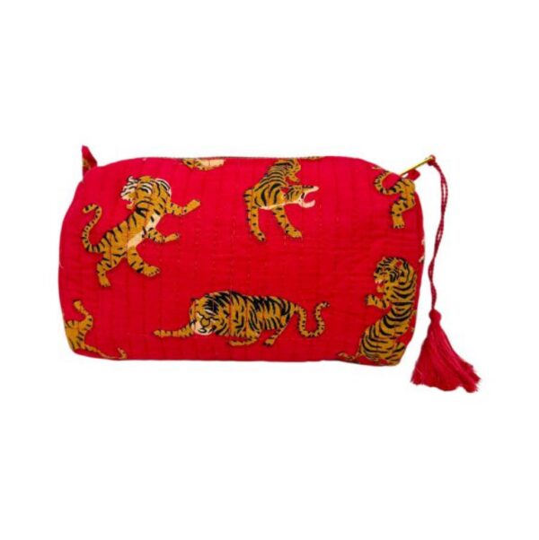 Neceser Pequeño de Algodón Artesanal con Bonito Estampado para Mujer - Imagen 12