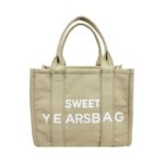 Bolso Tote de Algodón para Mujer con Cierre de Cremallera y Diseño "Sweet Years Bag" - Imagen 5