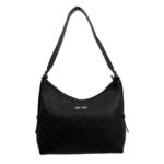 Bolso de Hombro Sintético con Asa Larga Ajustable Tipo Cinturón y Bolsillo Trasero para Mujer