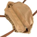 Amplio Bolso de Papel con Diseño Circular, Asas Largas y Cremallera para Mujer - Imagen 4