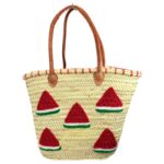 Cesta Capazo de Mujer en Rafia Artesanal con Diseño Original Estampado - Imagen 15
