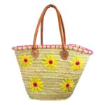 Cesta Capazo de Mujer en Rafia Artesanal con Diseño Original Estampado - Imagen 17