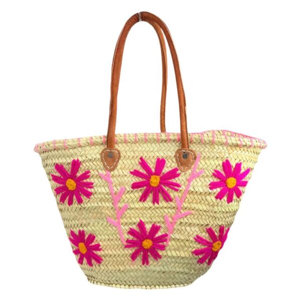 Cesta Capazo de Mujer en Rafia Artesanal con Diseño Original Estampado - Imagen 19