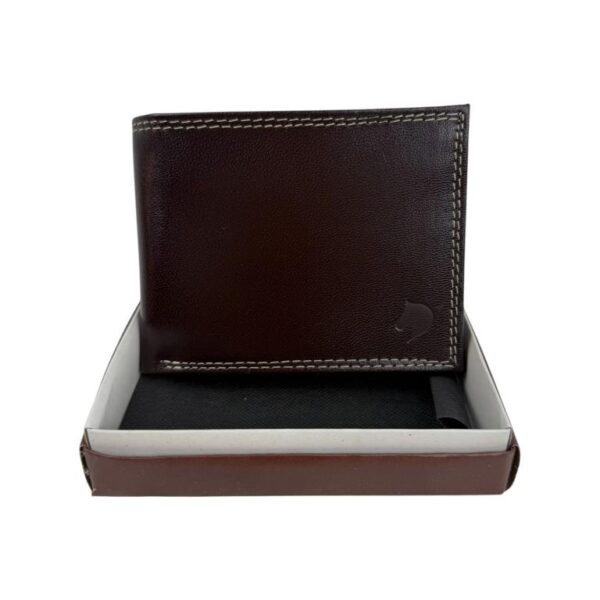 Cartera Abierta en Piel de Búfalo para Hombre con Gran Calidad y Varios Compartimentos - Imagen 4