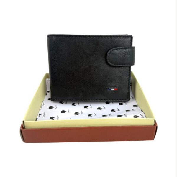 Cartera de Hombre en Piel de Gran Calidad con Rejilla, Caja y Bolsillo Interno - Imagen 3