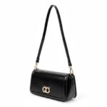 Bolso de Hombro Sintético con Asa Larga Extraíble y Solapa con Manivela de Giro para Mujer - Imagen 12