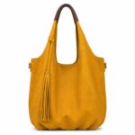 Bolso de Hombro Sintético con 2 Asas Marrones + Bolsito Bandolera para Mujer - Imagen 4