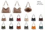 Bolso de Hombro Sintético Hobo con Asa Larga de Aros Dorados y Cremallera para Mujer - Imagen 2