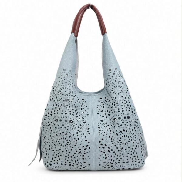 Bolso Sintético con Agujeros y Cremalleras Laterales + Bolsito Bandolera para Mujer - Imagen 4