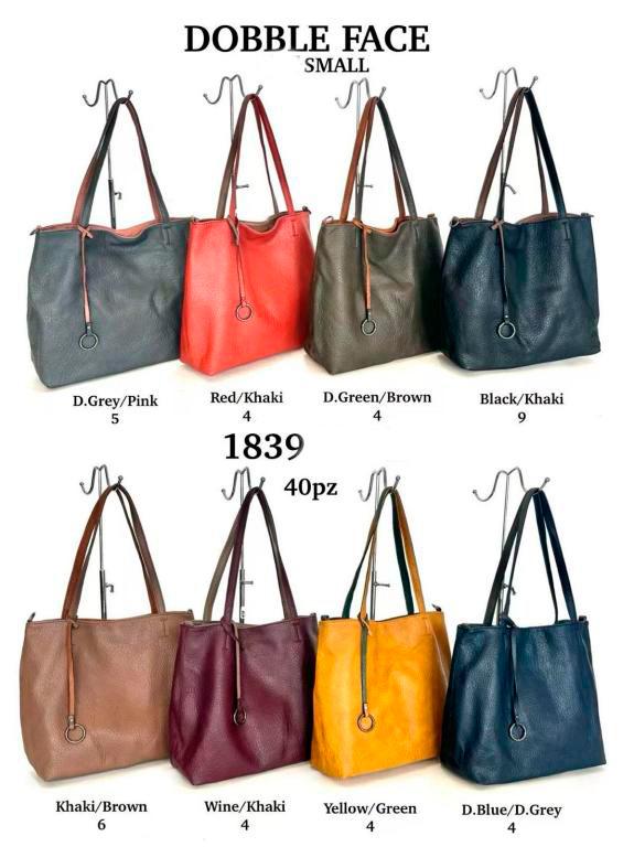 CG1839-All Bolso de Hombro Sintético Reversible Pequeño para Mujer con Bolsillo y Bolsito Extra - Imagen 1