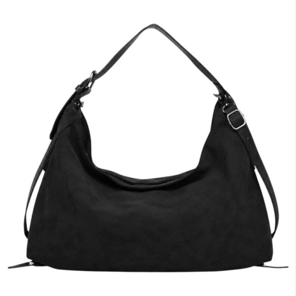 Bolso de Hombro Sintético muy Amplio con Lazos Decorativos Inferiores para Mujer - Imagen 5