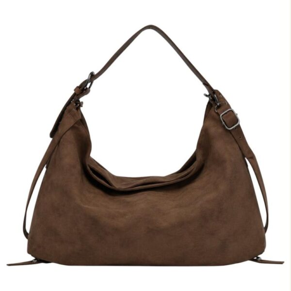 Bolso de Hombro Sintético muy Amplio con Lazos Decorativos Inferiores para Mujer - Imagen 6