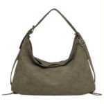 Bolso de Hombro Sintético muy Amplio con Lazos Decorativos Inferiores para Mujer - Imagen 2