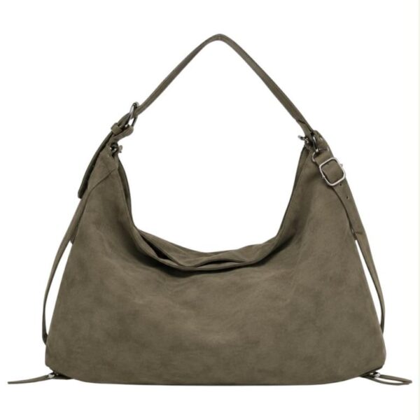 Bolso de Hombro Sintético muy Amplio con Lazos Decorativos Inferiores para Mujer - Imagen 2
