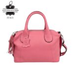 Bolso de Mano Transformable en Piel Italiana con Ajustes Laterales y Cremallera para Mujer - Imagen 2