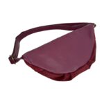 Riñonera de Piel Italiana con Frontal de Serraje, Cremallera y Bolsillo Interno para Mujer - Imagen 4
