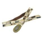 Bonito Cinturón Único en Piel Artesanal Estilo Patchwork Hippie Mujer con Diseño Exclusivo - Imagen 25