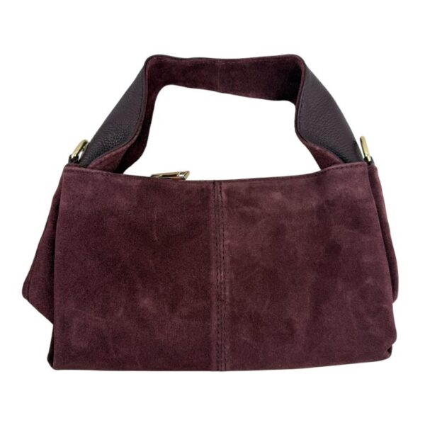 Bolso de Mano en Serraje Italiano con Gran Calidad, Asa Corta y Tira Bandolera en Piel para Mujer - Imagen 8
