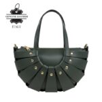 Bolso de Mano en Piel Italiana con Diseño Original y Tachuelas Decorativas para Mujer - Imagen 8