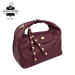 Elegante Bolso de Piel Italiana con Cadena Dorada y Doble Solapa para Mujer - Imagen 6