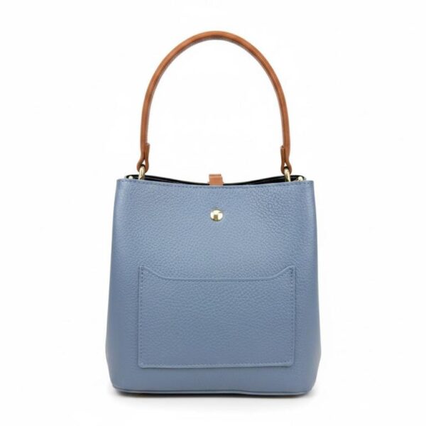 Bolso de Mano Bucket en Piel para Mujer con Frontal Decorativo y Compartimento Trasero - Imagen 18