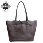 Bolso Shopper Universitario en Piel Italiana para Mujer con 2 Asas Largas y Cremallera - Imagen 12