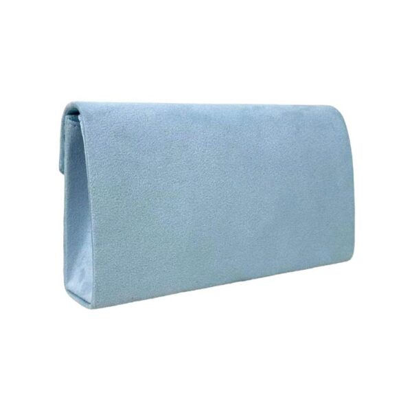Bolso de Fiesta Sintético tipo Sobre con Asa Larga de Cadena Plateada y Solapa para Mujer - Imagen 7