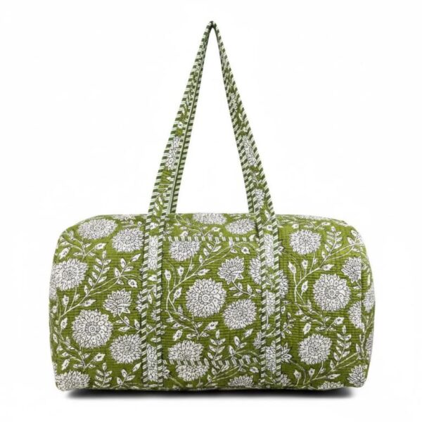 Bolso de Viaje Acolchado Algodón para Mujer con Asas Largas y Cremallera - Imagen 16