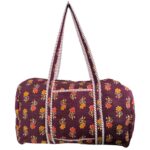 Bolso de Viaje Acolchado Algodón para Mujer con Asas Largas y Cremallera - Imagen 6