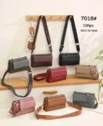 Bolsito Bandolera Sintético de Mujer con Multicompartimentos y Espacio para Tarjetas - Imagen 2