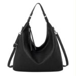 Bolso de Hombro Sintético tipo Hobo para Mujer con Cremalleras Largas y Bolsillo Trasero - Imagen 3