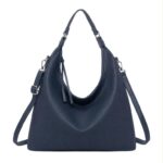 Bolso de Hombro Sintético tipo Hobo para Mujer con Cremalleras Largas y Bolsillo Trasero - Imagen 6