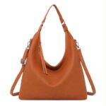 Bolso de Hombro Sintético tipo Hobo para Mujer con Cremalleras Largas y Bolsillo Trasero - Imagen 5