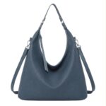 Bolso de Hombro Sintético tipo Hobo para Mujer con Cremalleras Largas y Bolsillo Trasero - Imagen 9