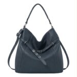 Amplio Bolso de Hombro Sintético tipo Hobo con Cinturón de Enganche Frontal para Mujer - Imagen 6