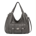Bolso de Hombro Sintético Hobo con Solapa de Giro Frontal y Gran Capacidad para Mujer - Imagen 3