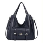 Bolso de Hombro Sintético Hobo con Solapa de Giro Frontal y Gran Capacidad para Mujer - Imagen 6