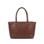 Bolso de Mano Sintético Pequeño para Mujer con Diseño Trenzado, Tira Bandolera y Cremallera - Imagen 6
