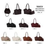 Bolso de Mano Sintético con Diseño Trenzado + Bolsito Bandolera para Mujer - Imagen 2